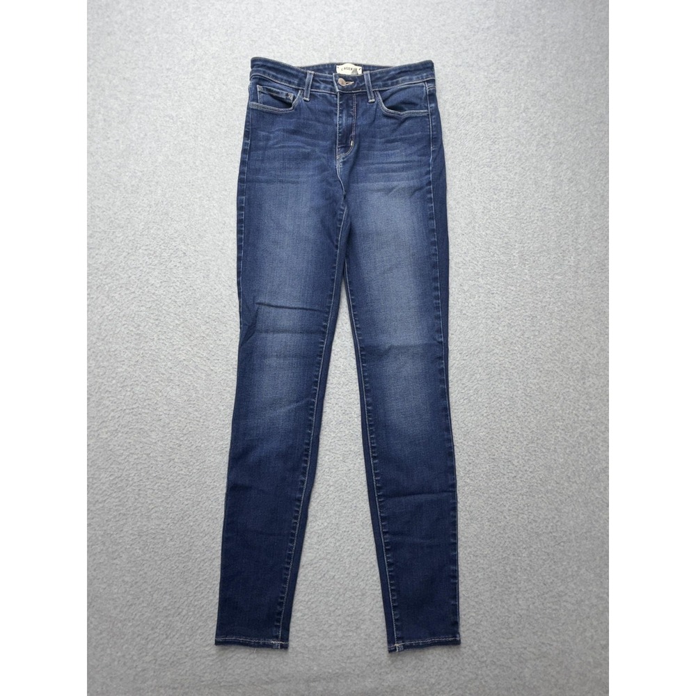 L'AGENCE Jeans Womens 26 Blue Dark Wash Mid Rise Skinny Slim Stretch Denim
